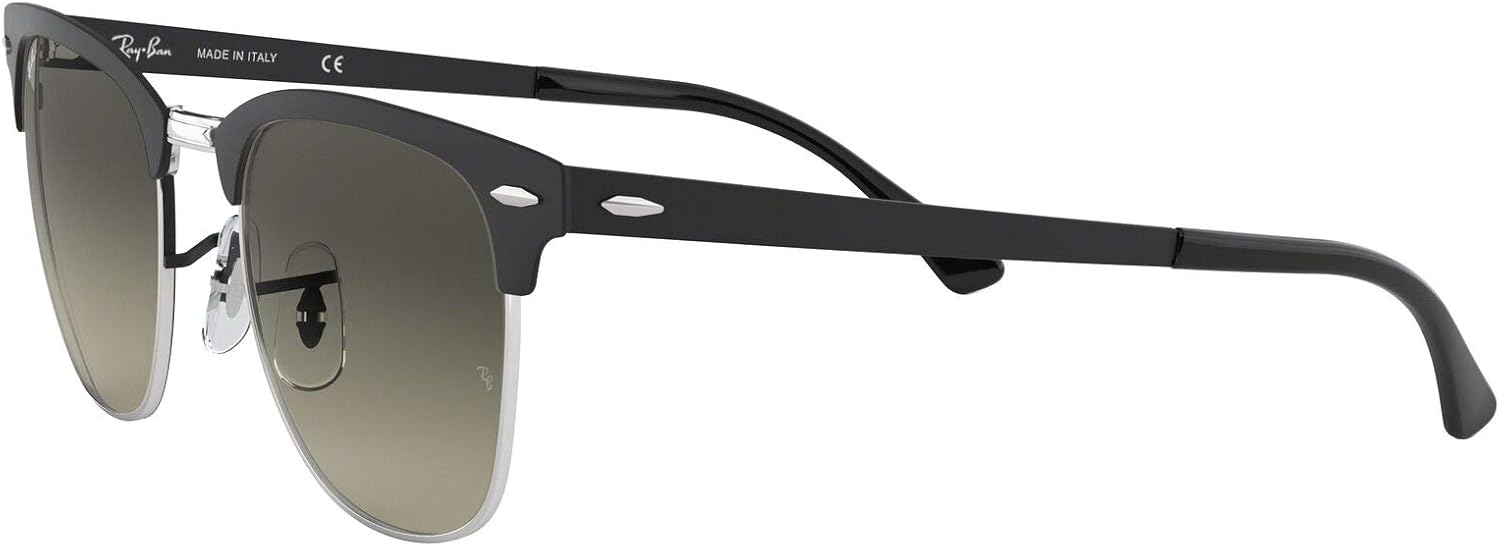 Amazon Com Ray Ban Rb3716 Clubmaster Metal Square Sunglasses Silver On Top Matte Black Grey Gradient Dark Grey 51 Mm Shoes