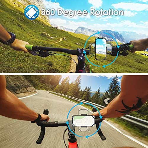 Bike Phone Mount, LSJX Universal Adjustable Motorcycle Mountain Bicycle
