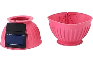 aqxreight Horse Bell Boots Pair Rubber Hoof Protectors for Riding & Training, Secure Fit Equestrian Boots, Comfortable Equine