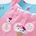 SUNBVE 5 Pack Toddler Little Girls Ice Cream Novelty Cotton Dress Socks Ice Cream Shoe size 9.5-12.5 Little Kid / 4-6 years