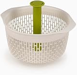 Joseph Joseph Spindola In-Sink Salad Spinning Colander White Green view 3