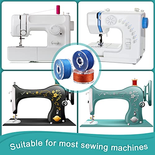 Prewound Thread Bobbins with Bobbin Box for Brother, Babylock, Janome