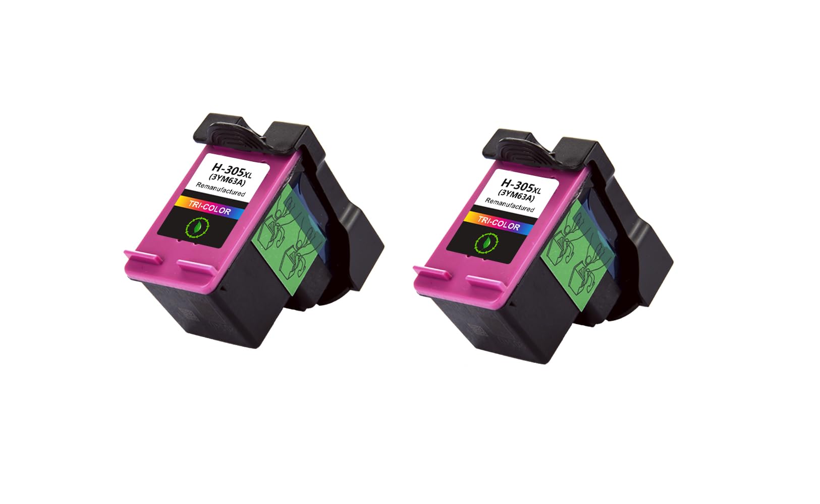 Now Ink Ltd 305XL Ink Cartridges, 2 COLOUR Pack 305 Ink Cartridges Remanufactured for HP305 XL for HP DeskJet 2700 2710 2720 Plus 4100 4130 4120 Envy 6000 6020 6032 Pro 6430 6420 Printers