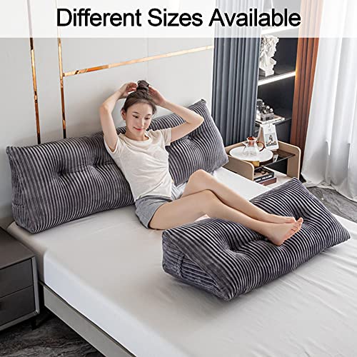 Activance Large Triangular Headboard Wedge Bed Rest Reading Pillow