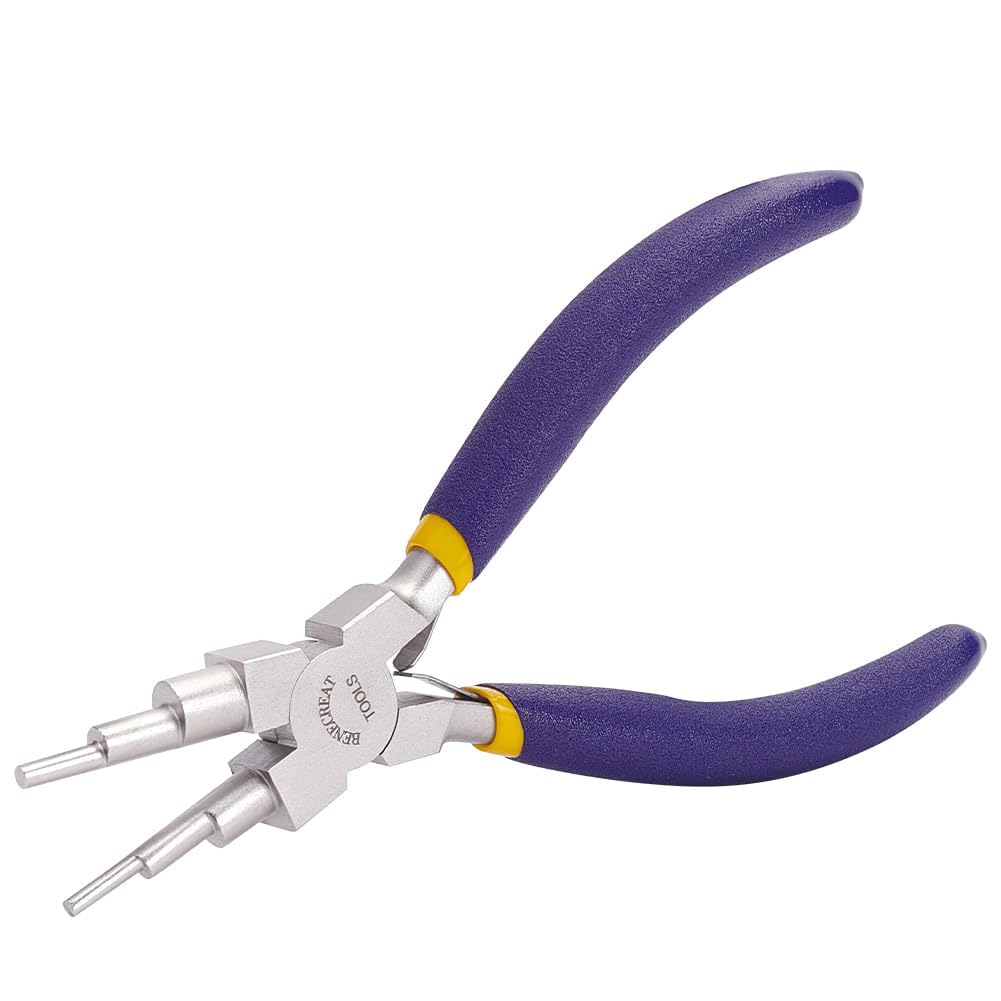 BENECREAT 6 in 1 Bail Making Pliers 6Inch Carbon Steel Wire Forming Bail Making Shaping Jump Ring Pliers for Jewelry Crafts Making, 3mm to 10mm โ image 1
