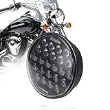 COWONE Cree 5-3/4" 5.75" LED Headlight for LED Projector Headlights for Motorcycles Headlamp Driving Lights-Black