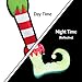 Bigtime Signs XL Reflective Christmas Car Elf Legs Magnet Set - 5-Piece Magnetic Christmas Decorations for Cars with Jingle Bells - Fun Automotive Decor for The Holidays - Magnetic Elf Legs and Bells