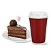 Nicole Home Collection Double-Walled Insulated Ripple Paper Disposable Cups With Lids For Hot Beverage, Pack of 30 Coffee Cup, 16 oz, Maroon