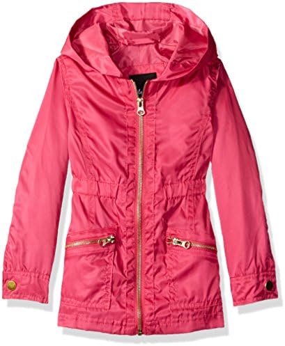 MeJane Kids Big Girls' Shinny Nylon Anorak Jacket, Hot Pink, 14