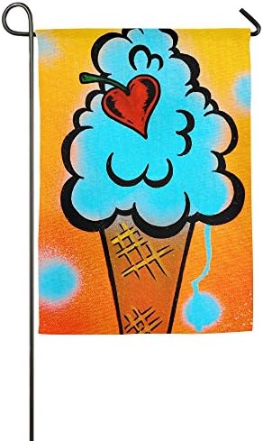Fashion Custom Garden Flag The Ice Crem Garden Flag 12"x18"/18"x27" Outdoor Decor