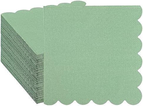 60 Pcs Sage Green Disposable Dinner Napkins - Elegant Paper Napkins For Wedding, Baby Shower, Kitchen, Bathroom