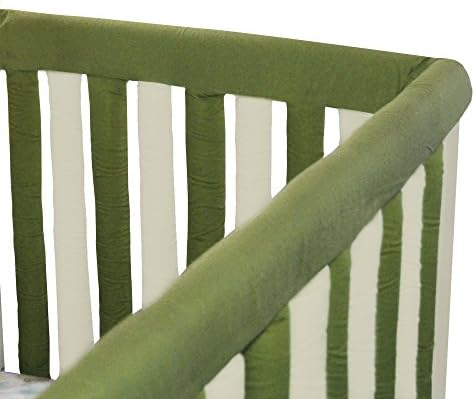 Go Mama Go designs Set of Reversible Teething Guards, Sage &amp; Khaki, 30" x 6"