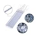 Rimila LED Falling Rain Lights(Without Plug Included), Meteor Shower Rain Light(11.8 inch 8 Tube) Waterproof Snow Falling Drop Light for Garden Party Wedding Festival Tree etc (White)