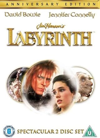 Labyrinth Anniversay Edition Import Anglais Amazon Fr David Bowie Jennifer Connelly Jim Henson David Bowie Jennifer Connelly Dvd Blu Ray