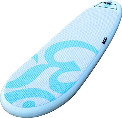 Atom Surf Atom Inflatable Stand Up Paddle Board (SUP) Package - 10' x 33" x 6" - Yoga - Blue, Yoga Blue