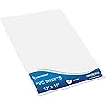 MEGA FORMAT 12" x 16" Rigid PVC Plastic Sheets - Sintra PVC Sheet, Celtec PVC Board - Hard Plastic Sheet, PVC Sheets Plastic - 1/8" 3mm Thick - 1-Pk-White