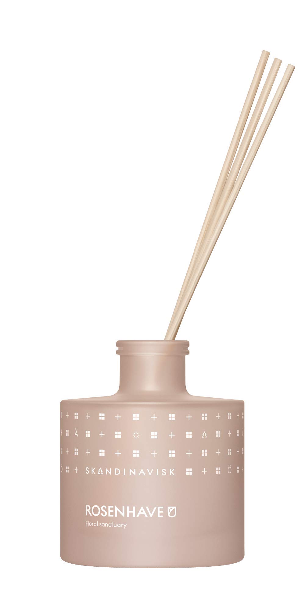Skandinavisk ROSENHAVE 'Rose Garden' Scent Diffuser with 8 Reeds. Fragrance Notes: Alba Rose and Elderflower, Geranium and Blackcurrant Buds. 6.75 fl. oz.