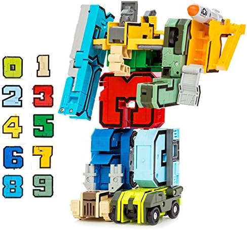 Educational Toys Magic Number Transformation Assembly Robot Boy Toy Gift for Kids