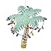 C&F Home Palm Tree with Christmas Lights Beach Coastal Christmas Xmas Ornament Green