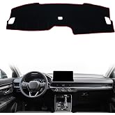 POSAID Dash Cover for Honda CRV 2023 2024 2025 | Dashboard Cover Mat Custom Fit for Honda CR-V, Red Trim