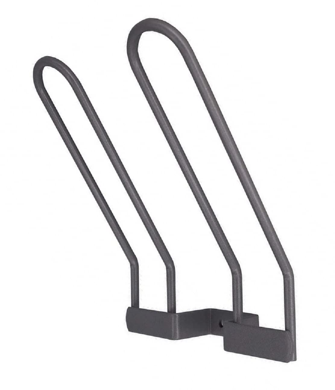 MRLION Shoe Rack for 1 Pair of Shoes Width 130 mm Steel Wire Silver RAL 9006 Coated Pack of 10