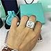Meolin Stainless Steel Vintage Diamond Gemstone Domineering Ring,Size 10