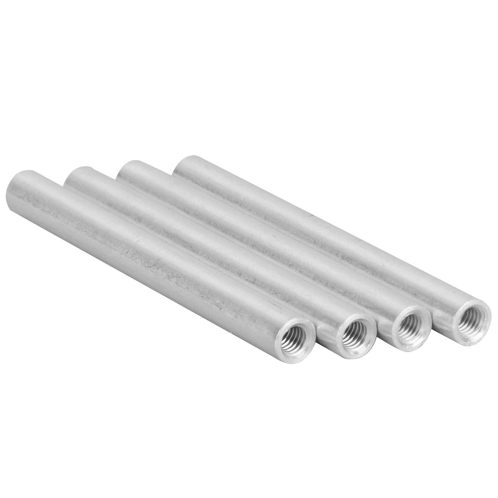 4Pcs Aluminum Standoff Tube Extension 60mm M4 x 0.7mm Female Thread Robotics Hardware Mounting Spacer for DIY Electronics Projects