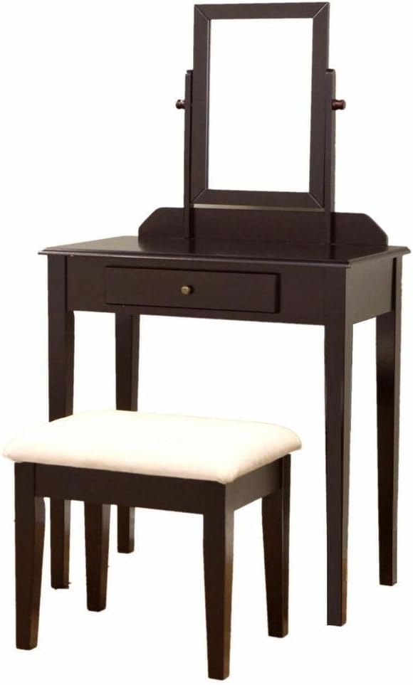 Top Discount Products Ltd Vanity Table Set Mirror Stool Bedroom Furniture Dressing Tables Makeup Desk Gift