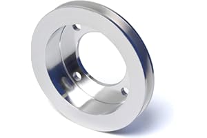 CVF RACING Crankshaft Pulley Compatible with Small Block Ford, 289, 302, 351W V-Belt, Short Water Pump