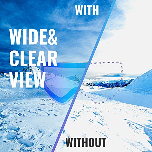 devembr OTG Ski Goggles PRO, Snowboard Goggles Anti-Fog, Magnet Interchangeable Lens, UV Protection, Helmet Compatible for Men & Women, Snow Goggles with Hard Case, Skiing Snowmobile Skating, VLT 18%