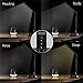 Coocheer LED Desk Lamp with Touch Control Swing Arm Dimmable Office Lamp Eye Caring Table Lamp with USB Charging Port (Black/ 5 Dimmer pro)