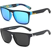 DUBERY Classic Polarized Sunglasses for Men Women Retro 100% UV Protection Driving Sun Glasses D731