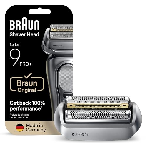 Braun Elektrorasierer Scherkopf Series 9 PRO+, 96M, Silber - Original Ersatzscherteil vom Hersteller, Hol dir 100 Prozent Leistung Zurück, Kompatibel mit allen Braun S9-Rasierern