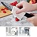 Ceramic Chef Knife, CUSIBOX Ultra Sharp Professional 6-Inch Ceramic Kitchen Chef's Knife with Sheath Cover (Black)