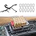 Voodonala 3.6'x3.6' Bungee Cargo Net Stretches to 7.6'x7.6' for Rooftop Cargo Rack for SUV Truck, Trailer, Boat, or RV