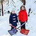 MnM-Home Extra Strong One Piece Construction, Kids/Toddler Plastic Snow – Beach Sand Shovel. Two Set, Red-(Girl) Blue-(boy). (2, Multi)