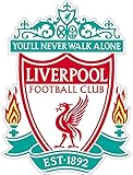 FC Liverpool Footboll Sticker (Any Sizes) Liverpool Soccer Decal Vinyl Team Colors/You'll Never Walk Alone