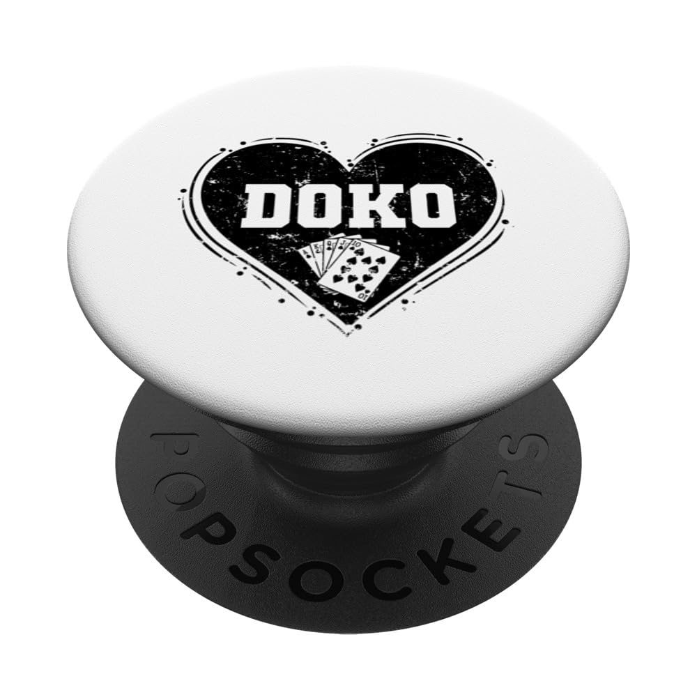 Doko Heart Doppelkopf Card Game Hobby PopSockets Swappable PopGrip