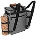 Hilike Premium Pet Travel Bag for Dog & Cat-Week Away Tote Organizer Bag for Dogs Travel-Includes 1 Dog Tote Bag,1 Dog Food Carrier Bag, 2 Silicone Collapsible Bowls,1 Blanket,1 Frisbee(Grey)