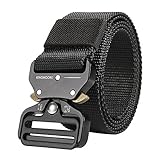 Nylon Belt Outdoor Men's Military Tactical Belt Casual Belt Plastic Automatic Buckle Webbing Belts