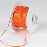 Orange Satin Ribbon 1/8 inch 100 Yards