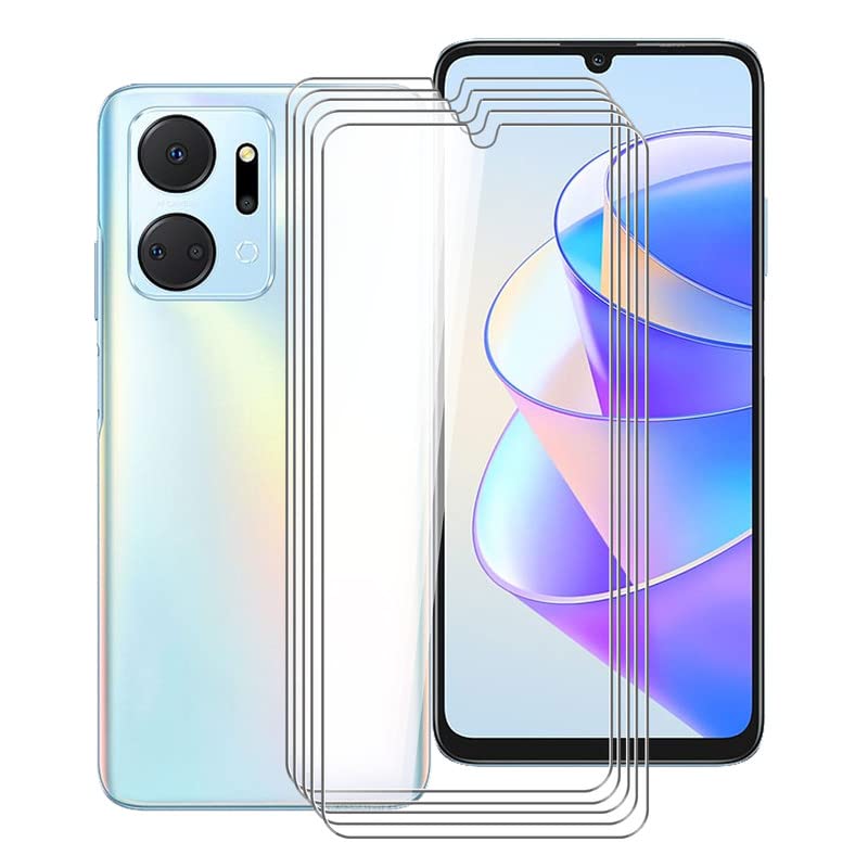 KJYF For Honor X7a Screen Protector Tempered Galss, [5 Pack] High Clear [9H Hardness] [Bubble Free] [Easy Install] Matte Protective Film for Honor X7a 6.75 Inch.