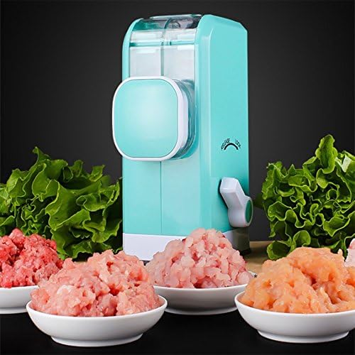 Kitchen Multi-Function Manual Meat Grinder Vegetable Grater/Mincer/Chopper/Blender/Dicer with Powerful Suction Base And Food Grade Stainless Steel Blades