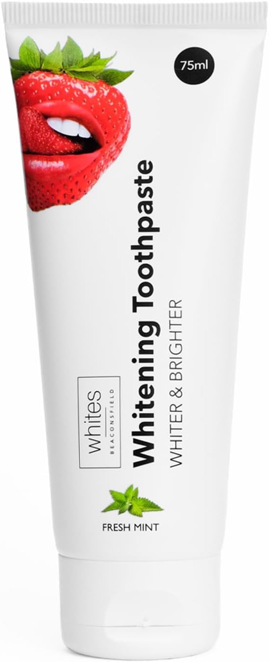 Whites Beaconsfield Whitening Toothpaste – Advanced Stain Removal & Enamel Protection, Restores Shine & Improves Colour, Remineralises Sensitive Teeth, Dentist‑Developed, Vegan, Fresh Mint