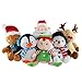 HollyHOME Stuffed Penguin Plush Penguin Plush Toy Christmas Toys 11 Inches White