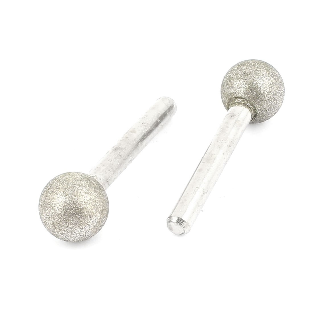 Sourcingmap 2 Pcs Diamond Coated 16mm Spherical Head Mounted Point Grinding Bit