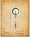 Thomas Edison Electric Lamp Patent Print - Thomas Edison Iconic Invention, School and Library Wall Decor, Classic Gift for Electricians Engineers and Inventors, 11x14 Unframed Patent Print Poster