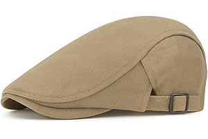 Vintage Cotton Ivy Flat Cap – Lightweight Adjustable Driving Hat for Men & Women, Classic Newsboy Style for All Seasons