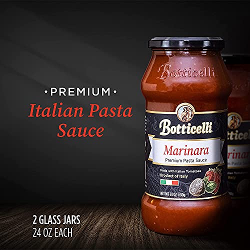 Marinara Premium Italian Pasta Sauce by Botticelli, 24oz Jars (Pack of ...