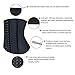 Atbuty Waist Trainer Cincher Corset Breathable Workout Hourglass Latex Body Shaper for Women (Black, 2X-Large)